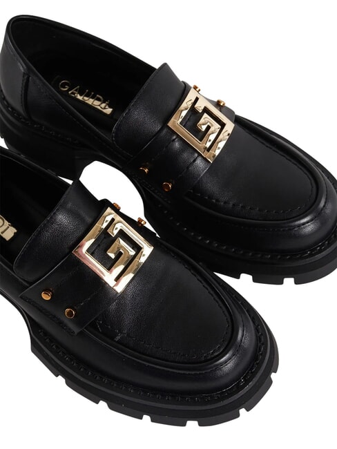 ARIEL Leather moccasin BLACK - Women&rsquo;s shoes