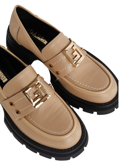 ARIEL Leather moccasin sand - Women&rsquo;s shoes