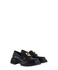 GAUD&Igrave; ARIEL Leather moccasin BLACK - Women&rsquo;s shoes - 2
