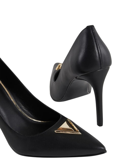COLETTE Leather d&eacute;collet&eacute; BLACK - Women&rsquo;s shoes
