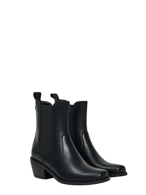 FELICIA Ankle boots, in leather BLACK - Women&rsquo;s shoes