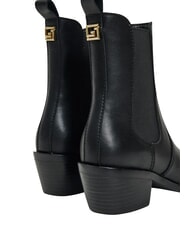 GAUD&Igrave; FELICIA Ankle boots, in leather BLACK - Women&rsquo;s shoes - 3