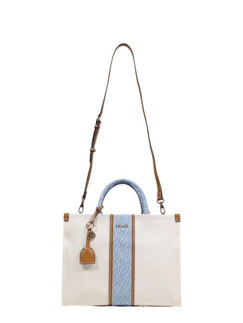 RIDHI Large handbag with shoulder strap neutral/denim - Women&rsquo;s Bags