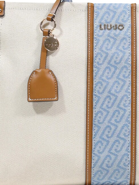 RIDHI Large handbag with shoulder strap neutral/denim - Women&rsquo;s Bags