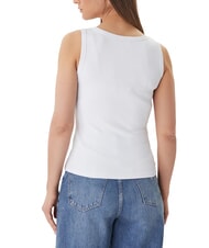 GUESS LOGO SCRIPT Top purwhite - T-shirt - 2
