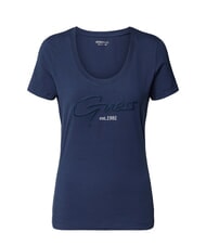GUESS SCRIPT Cotton T-Shirt blackened blue - T-shirt - 3