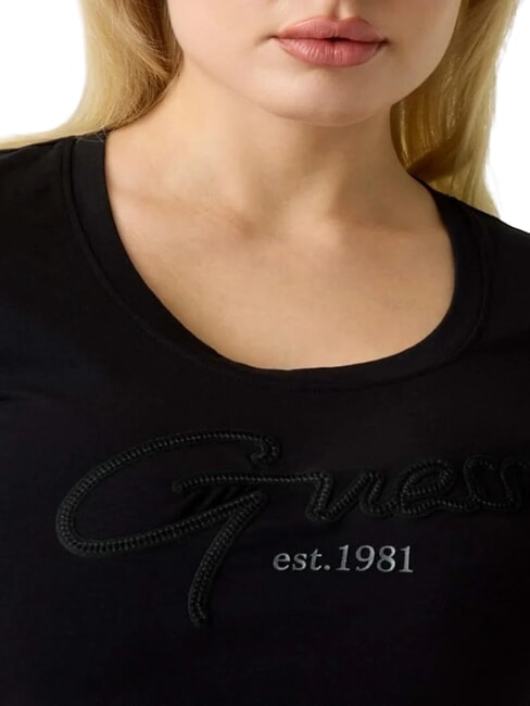 SCRIPT Cotton T-Shirt jetbla - T-shirt