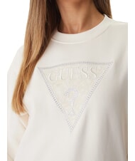 GUESS TRIANGLE LACE Sweatshirt cremwhi - Women's Sweatshirts - 3