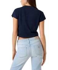 GUESS SCRIPT CROP Short T-shirt blackened blue - T-shirt - 2