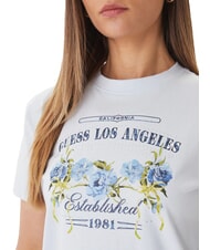 GUESS FLOWERS BOX Cotton T-Shirt sky high - T-shirt - 3
