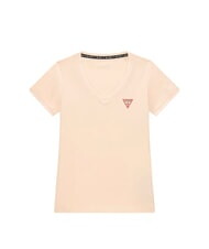 GUESS MINI TRIANGLE V-neck T-shirt cosmic vanilla - T-shirt - 2