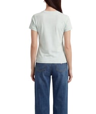 GUESS MINI TRIANGLE Slim fit T-shirt misty teal - T-shirt - 2