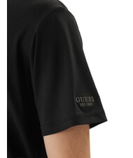 GUESS ARM LOGO Short-sleeved T-shirt jetbla - T-shirt - 3