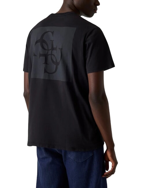 BASIC 4G MIST Cotton T-Shirt jet black multi - T-shirt