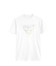 GUESS TRIANGLE HD Short-sleeved T-shirt purwhite - T-shirt - 3
