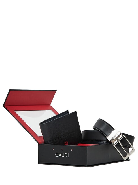 GIFT BOX Belt and wallet kit black/blue - Belts