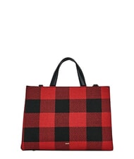 GAUD&Igrave; EDA Tartan handbag with shoulder strap RED - Women&rsquo;s Bags - 2