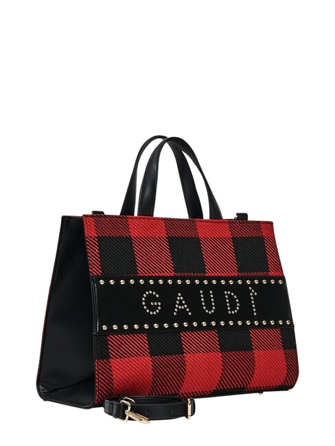 EDA Tartan handbag with shoulder strap RED - Women&rsquo;s Bags