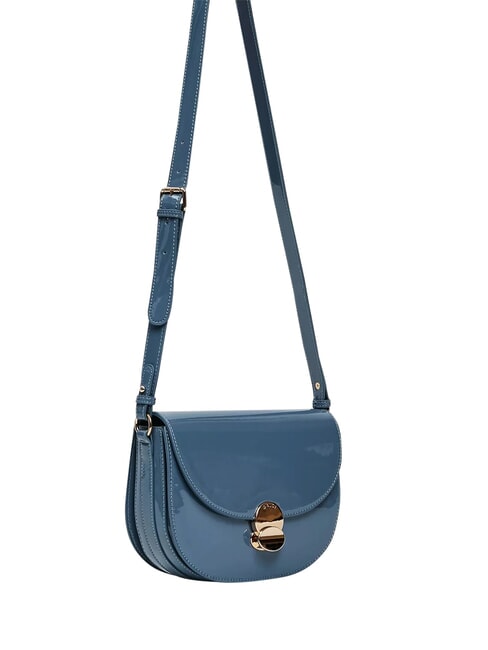 EVELYN LAK Medium patent shoulder bag avio - Women&rsquo;s Bags