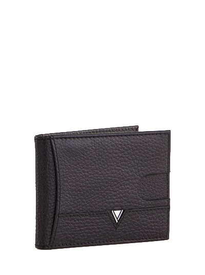 CALVIN Compact leather wallet BLACK - Men&rsquo;s Wallets