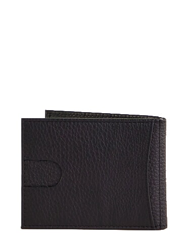 CALVIN Compact leather wallet BLACK - Men&rsquo;s Wallets
