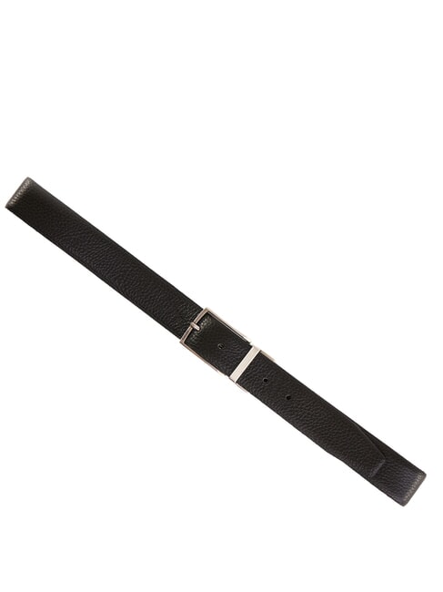 CERVO Leather belt black/dk brown - Belts