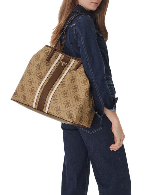 VICTORIA 2 Shoulder bag, with clutch latte logo / brown - Women&rsquo;s Bags