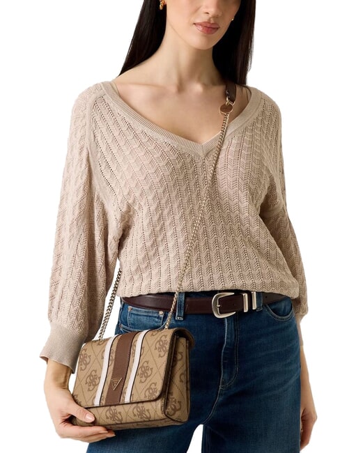 NOELLE 2 Shoulder bag / crossbody bag latte logo / brown - Women&rsquo;s Bags