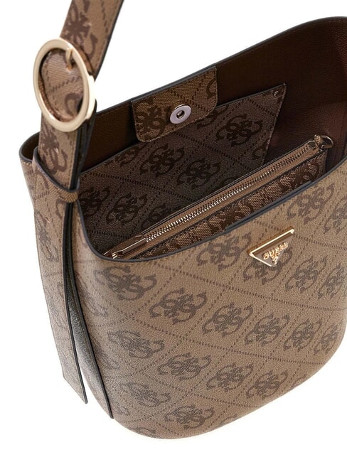 MERIDIAN 2 Shoulder bucket bag, with clutch bag MILK LOGO - Women&rsquo;s Bags