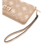 GUESS EMELIE Zip Around Wallet biscuits logo - Women&rsquo;s Wallets - 4