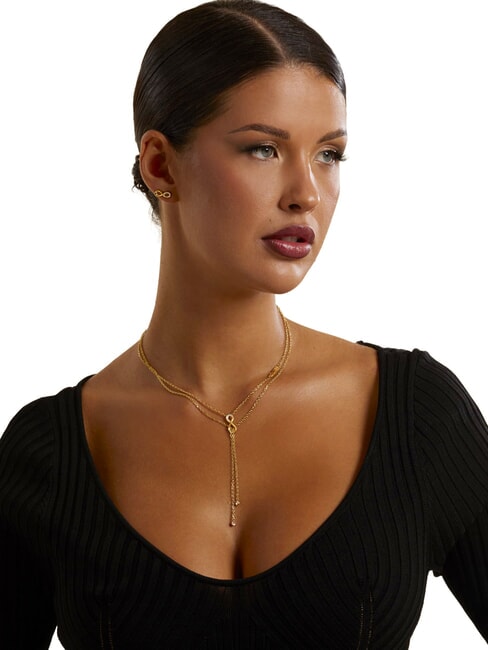 ENDLESS DREAM Necklace, infinity-shaped charm yellow gold - Necklaces