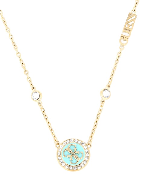 DREAMING Necklace with 4G logo tag ylw gold/aquamarine - Necklaces
