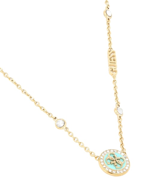 DREAMING Necklace with 4G logo tag ylw gold/aquamarine - Necklaces