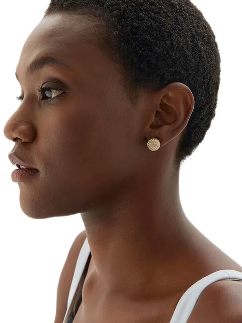 CALYPSO Silver earrings yellow gold - Earrings