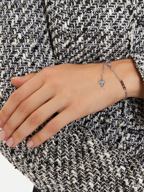 WONDERLIGHTS Silver bracelet, with single charm and logo SILVER - Bracelets