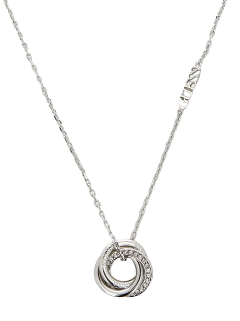 PERFECT Necklace with intertwined circles SILVER - Necklaces
