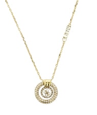 GUESS KNOT YOU Yellow gold necklace, solitaire style charm gold - Necklaces - 2