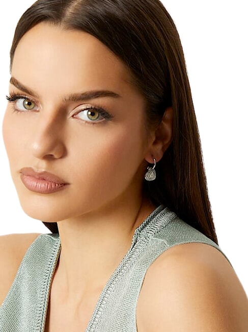 AMAMI Silver earrings, heart motif SILVER - Earrings