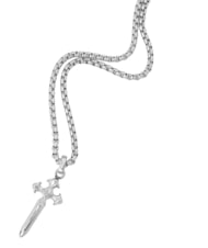 GUESS SOUTH ALAMEDA Cross motif necklace st - Necklaces - 3