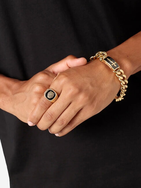 SOUTH ALAMEDA Yellow gold/black bracelet yellow gold/black - Bracelets