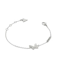 GUESS CHRYSALIS Bracelet, butterfly-shaped charm SILVER - Bracelets - 3