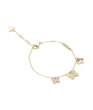 GUESS CHRYSALIS Multi-charm bracelet, butterfly motif ywl gold/light pink - Bracelets - 2