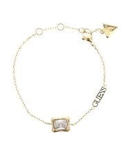 GUESS BAMBOO Bracelet, single central charm and logo yellow gold - Bracelets - 2