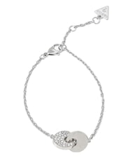 GUESS BLOOMING SUMMER Bracelet with two intertwined circles SILVER - Bracelets - 2