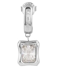 GUESS BAMBOO Earrings, pendants with cubic zirconia SILVER - Earrings - 4
