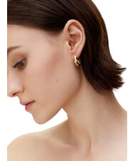 GUESS BAMBOO Yellow gold earrings, hoop model yellow gold - Earrings - 2