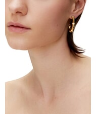 GUESS BAMBOO Yellow gold earrings yellow gold - Earrings - 2