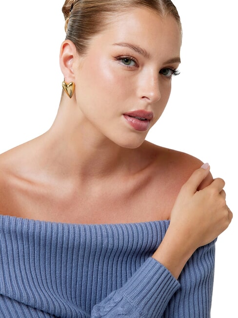 BERBERA Yellow gold earrings, heart model yellow gold - Earrings