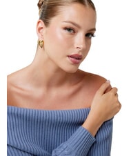 GUESS BERBERA Yellow gold earrings, heart model yellow gold - Earrings - 2