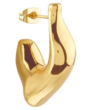 GUESS BERBERA Earrings, super light rounded model yellow gold - Earrings - 2